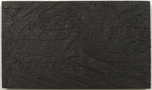 Lyonel Feininger. Woodblock for Ships and Stars (Schiffe und Sterne). 1919