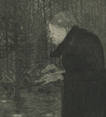 Paula Modersohn-Becker. Blind Woman in the Woods (Blinde Frau im Walde). (c. 1899-1902, printed 1922-23)