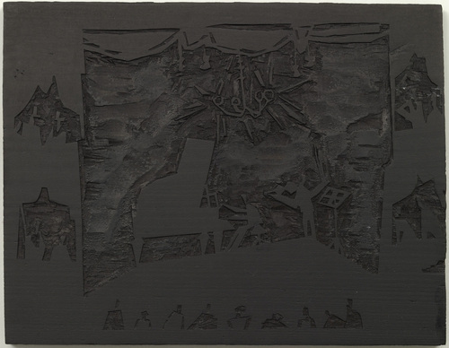 Lyonel Feininger. Woodblock for The Virtuoso (Der Virtuose). 1919
