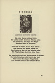 Ernst Ludwig Kirchner. The Mass (Die Messe) (headpiece, page 61) from Umbra Vitae (Shadow of Life). 1924