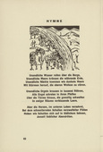 Ernst Ludwig Kirchner. Hymn (Hymne) (headpiece, page 62) from Umbra Vitae (Shadow of Life). 1924