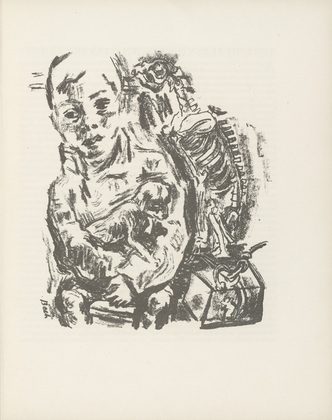 René Beeh. Untitled (plate, page 3) from the periodical Münchner Blätter für Dichtung und Graphik, vol. 1, no. 1 (January 1919). 1919
