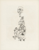 Paul Klee. Acrobats (Akrobaten) (plate, page 10) from the periodical Münchner Blätter für Dichtung und Graphik, vol. 1, no. 1 (January 1919). 1919