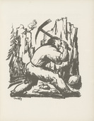 Walther Teutsch. Untitled (plate, page 15) from the periodical Münchner Blätter für Dichtung und Graphik, vol. 1, no. 1 (January 1919). 1919