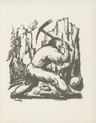 Walther Teutsch. Untitled (plate, page 15) from the periodical Münchner Blätter für Dichtung und Graphik, vol. 1, no. 1 (January 1919). 1919