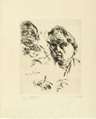 Lovis Corinth. Self-Portrait with Thomas (Selbstbildnis mit Thomas). (1924)