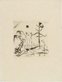 Jakob (Jack) Friedrich Bollschweiler. Kneeling Girl (Knieendes Mädchen)  (plate, loose leaf) from the periodical Das Kunstblatt, vol. 1, no. 12 (Dec 1917). 1917
