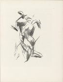 Edwin Scharff. Embrace (Umarmung) (plate, page 19) from the periodical Münchner Blätter für Dichtung und Graphik, vol. 1, no. 2 (February 1919). 1919