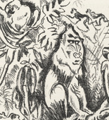 Richard Seewald. Dreamed Primeval Forest (Geträumte Urwaldlandscaft) (plate, page 43) from the periodical Münchner Blätter für Dichtung und Graphik, vol. 1, no. 3 (March 1919). 1919