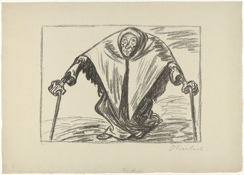Ernst Barlach. Sorrow (Frau Sorge). (1924)