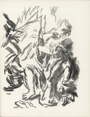 Karl Caspar. The Burning Thornbush (Der brennende Dornbusch) (plate, page 55) from the periodical Münchner Blätter für Dichtung und Graphik, vol. 1, no. 4 (April 1919). 1919