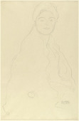 Gustav Klimt. Seated Woman (Sitzend nach rechts, Halbbild). (c. 1915)