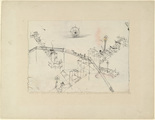 Paul Klee. Houses Drawn by Oxen, Ox Speared by a Lantern, Overpass (Häuser von Ochsen gezogen, Ochse laternengespiesst, Strassenüberführung). 1916