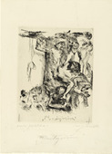 Lovis Corinth. Martyrdom (Martyrium) for the portfolio Compositions (Kompositionen). (1921-22)