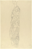 Gustav Klimt. Standing Woman in Kimono (Dame im Kimono). (1917-18)