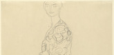 Gustav Klimt. Standing Woman in Kimono (Dame im Kimono). (1917-18)