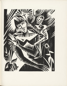 Josef Eberz, Renatus Kuno. The Nun and Death (Die Nonne und der Tod) (plate, page 71) from the periodical Münchner Blätter für Dichtung und Graphik, vol. 1, no. 5 (May 1919). 1919