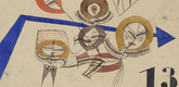 Paul Klee. Scherzo with Thirteen (Das Scherzo mit der Dreizehn). 1922