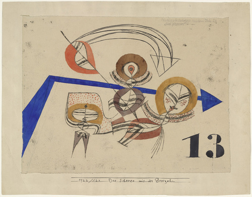 Paul Klee. Scherzo with Thirteen (Das Scherzo mit der Dreizehn). 1922