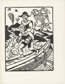 Richard Seewald, Renatus Kuno. The Blind Man and the Cripple (Der Blinde und der Lahme) (plate, page 75) from the periodical Münchner Blätter für Dichtung und Graphik, vol. 1, no. 5 (May 1919). 1919