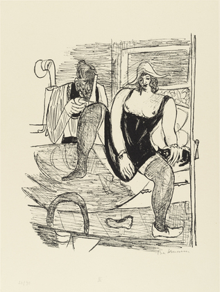 Max Beckmann. Morning (Der Morgen) from Day and Dream. (1946)