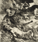 Lovis Corinth. The Sacrifice of Isaac: After Rembrandt (Die Opferung Isaacs: Nach Rembrandt). (1920), dated 1921