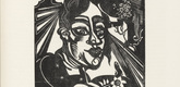 Heinrich Campendonk. Woman with Flower (Frau mit Blume) (plate, page 79) from the periodical Münchner Blätter für Dichtung und Graphik, vol. 1, no. 5 (May 1919). (1919, executed 1918)
