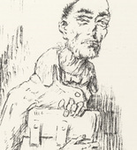 Alfred Kubin. The Small Saver (Der kleine Sparer) (plate, page 83) from the periodical Münchner Blätter für Dichtung und Graphik, no. 6 (June 1919). 1919