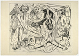 Max Beckmann. Night (plate 7) [Die Nacht (Blatt 7)] from Hell (Die Hölle). (1919)