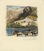 Lovis Corinth. Bergsee from the portfolio Swiss Landscapes (Schweizer Landschaften). (1924)