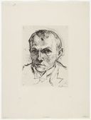 Max Beckmann. Self-Portrait (Selbstbildnis). (1914, published 1918)