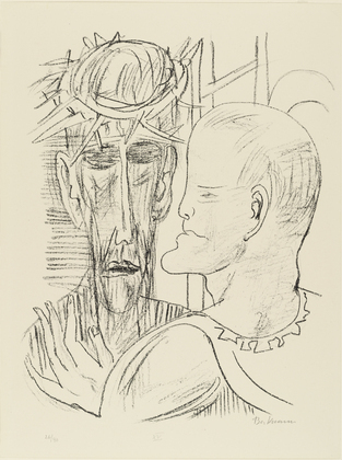 Max Beckmann. Christ and Pilate (Christus und Pilatus) from Day and Dream. (1946)