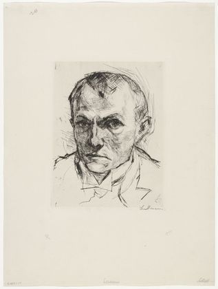 Max Beckmann. Self-Portrait (Selbstbildnis). (1914, published 1918)