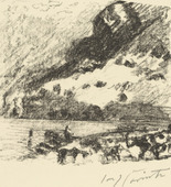 Lovis Corinth. Bergsee from the portfolio Swiss Landscapes (Schweizer Landschaften). (1924)
