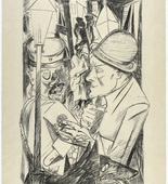 Max Beckmann. The Way Home (plate 2) [Der Nachhauseweg (Blatt 2)] from Hell (Die Hölle). (1919)