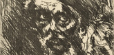 Lovis Corinth. Death and the Old Man (Tod und Greis) from Dance of Death (Totentanz). (1921, published 1922)