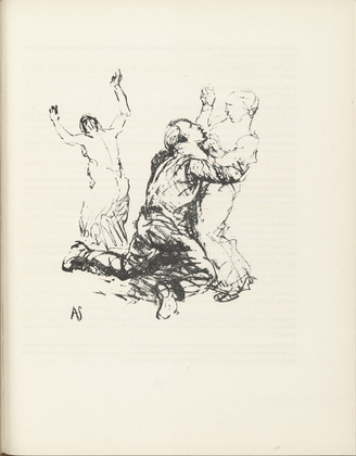 Adolf Ferdinand Schinnerer. Courtship (Werbung) (plate, page 99) from the periodical Münchner Blätter für Dichtung und Graphik, vol. 1, no. 7 (July 1919). 1919