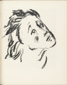 Karl Caspar. Head of Disciple (Jünger-Kopf) (plate, page 103) from the periodical Münchner Blätter für Dichtung und Graphik, vol. 1, no. 7 (July 1919). 1919 (print executed in 1917)