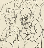 George Grosz. Plate 7 from Ecce Homo. 1922-1923 (reproduced drawings and watercolors executed 1915-22)