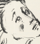 Karl Caspar. Head of Disciple (Jünger-Kopf) (plate, page 103) from the periodical Münchner Blätter für Dichtung und Graphik, vol. 1, no. 7 (July 1919). 1919 (print executed in 1917)