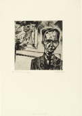 Conrad Felixmüller. Portrait of the Art Collector Ludwig Fischer, Frankfurt (Bildnis des Kunstsammlers Ludwig Fischer, Frankfurt). (1922)
