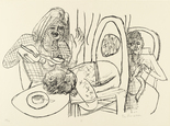 Max Beckmann. I Don't Want to Eat My Soup (Ich esse meine Suppe nicht) from Day and Dream. 1946