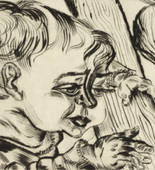 Conrad Felixmüller. Child on the Veranda (Son Titus) (Kind auf der Veranda (Sohn Titus)). (1921)