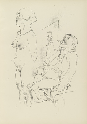 George Grosz. Plate 9 from Ecce Homo. 1922-1923 (reproduced drawings and watercolors executed 1915-22)