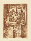 Conrad Felixmüller. Woman in the morning: Combing (Frau am Morgen: Das Kämmen). (1920)