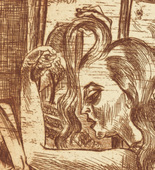Conrad Felixmüller. Woman in the morning: Combing (Frau am Morgen: Das Kämmen). (1920)