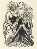 Max Beckmann. King and Demagogue (König und Demagoge) from Day and Dream. (1946)
