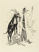 Max Beckmann. The Buck (Der Bock) from Day and Dream. (1946)
