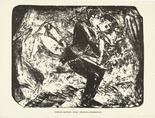 Werner Gothein. Kiss (Kuss) (plate, preceding p. 129) from the periodical Das Kunstblatt, vol. 2, no. 5 (May 1918). 1918