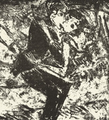 Werner Gothein. Kiss (Kuss) (plate, preceding p. 129) from the periodical Das Kunstblatt, vol. 2, no. 5 (May 1918). 1918